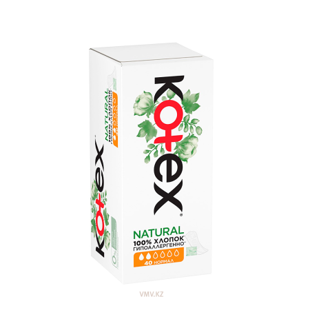 Прокладки KOTEX Ежедневные Natural Normal 40шт