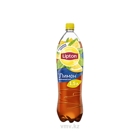 Чай LIPTON Черный со вкусом лимона 1,5л п/у