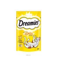 Лакомство DREAMIES Для взрослых кошек с сыром 60г