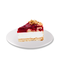 Торт ВКУСНАЯ ИСТОРИЯ Творожно клубничный нарезка шт