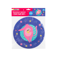 Тарелки PATTERA Толстый кот 230мм 6шт м/у