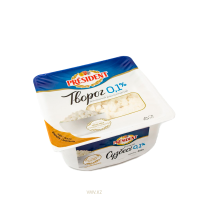 Творог PRESIDENT Домашний рассыпчатый 0% 450г п/у