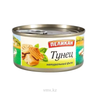 Тунец ПЕЛИКАН Филе натуральный 185г ж/б