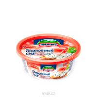 Сыр HOCHLAND Творожный с ветчиной и зеленью 140г п/у