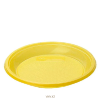 Тарелки МИСТЕРИЯ Одноразовые Желтые 12шт м/у