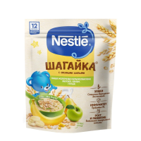 Каша NESTLE Шагайка Мультизлаковая Яблоко банан и груша 12 мес+ 190г м/у