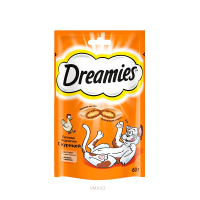 Корм DREAMIES Подушечки с курицей 60г м/у