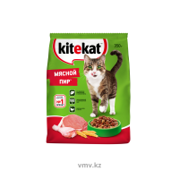 Корм KITEKAT Мясной пир 350г кор