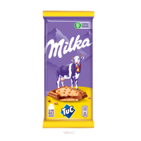 Шоколад MILKA Молочный с соленым крекером Tuc 87г м/у