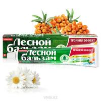 Зубная паста ЛЕСНОЙ БАЛЬЗАМ Тройной эффект С ромашкой и облепихой 75мл