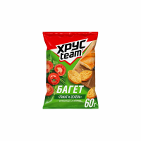 Сухарики ХРУСTEAM Baget Томат и зелень 60г