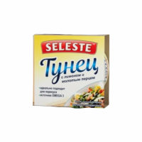 Тунец SELESTE Филе С лимоном и молотым перцем 160г ж/б