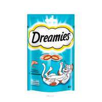 Лакомство DREAMIES Для взрослых кошек с лососем 60г