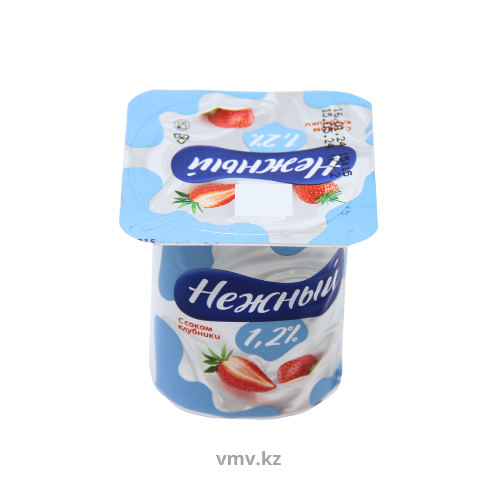 Йогурт CAMPINA Нежный с соком клубники 1,2% 100г п/у - Заказать | Цена 128  тг. | Доставка