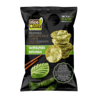Чипсы RICE UP Из бурого риса Со вкусом Васаби 60г м/у