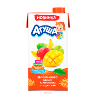 Сок АГУША С мякотью Яблоко манго и банан с 3 лет 500мл 