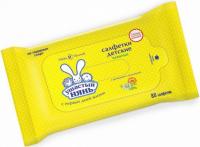 Салфетки УШАСТЫЙ НЯНЬ Детские влажные Очищающие 80шт м/у