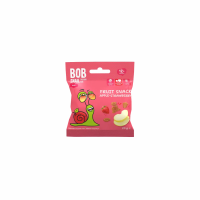 Снек BOB SNAIL Фруктовый Яблочно клубничный 20г