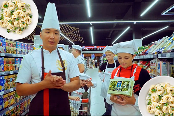 Итальянская паста вместе с детьми