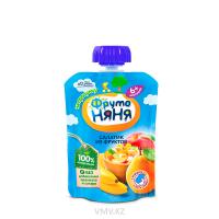 Пюре ФРУТО НЯНЯ Салатик из фруктов 90г м/у