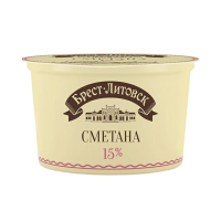Сметана БРЕСТ ЛИТОВСК 15% 180г п/у Сметана БРЕСТ ЛИТОВСК 15% 180г п/у
