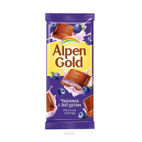 Шоколад ALPEN GOLD С черникой 85г м/у