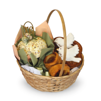 Корзина ВКУСНАЯ ИСТОРИЯ Пасхальная большая шт