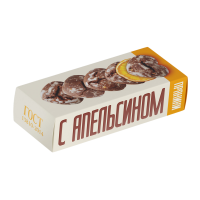 Пряники ПОЛЕТ Шоколадные С кусочками апельсина 250г кор