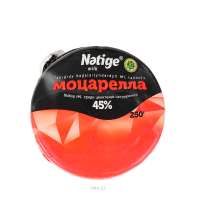 Сыр NATIGE Моцарелла 45% 250г в/у