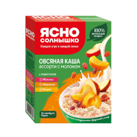 Каша ЯСНО СОЛНЫШКО Овсяная Ассорти №10 6*45г кор