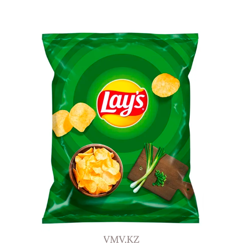 Чипсы LAYS Молодой Зеленый лук 37г м/у - Заказать | Цена 315 тг. | Доставка