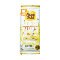 Шоколад ALPEN GOLD Белый Super Nuts С миндалем и кокосовой стружкой 120г м/у