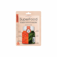 Маска INSTITUTE ESTELARE Superfood Для лица Тканевая Икра Лосося и Спирулина 25г