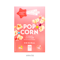 Попкорн HAPPY CORN Для СВЧ Сладко соленый 100г Попкорн HAPPY CORN Для СВЧ Сладко соленый 100г