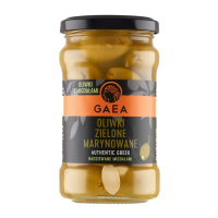 Оливки GAEA Зеленые С миндалем 315мл с/б