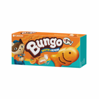 Пирожное BUNGO Бисквит С двойной начинкой со вкусом молока и апельсина 120г