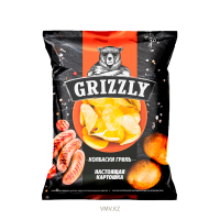 Чипсы GRIZZLY Натуральные Колбаски гриль в горчичном соусе 55г Чипсы GRIZZLY Натуральные Колбаски гриль в горчичном соусе 55г