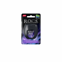 Зубная нить ROCS Black Edition расширяющаяся 40м