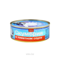 Скумбрия VENTSPILS В томатном соусе 240г ж/б Скумбрия VENTSPILS В томатном соусе 240г ж/б