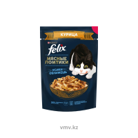 Корм FELIX Мясные ломтики Курица 75г