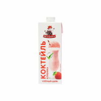Коктейль ПЕСТРАВКА Молочный Клубника 2% 1л т/п