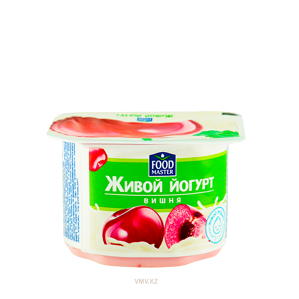 Йогурт FOOD MASTER Живой Вишня 1,5% 110г п/у - Заказать | Цена 225 тг. |  Доставка