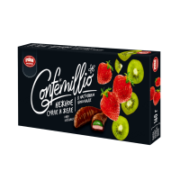Конфеты CONFEMILLIO Желейно фруктовые в шоколаде Киви и клубника 160г