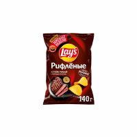 Чипсы LAYS Рифленые Стейк Рибай 140г