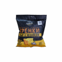 Гренки ЛУТОВСКИЕ Пшенично ржаные Со вкусом Сыр с чесноком 100г п/у