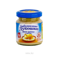 Пюре БАБУШКИНО ЛУКОШКО Мясо цыплят с рисом 100г