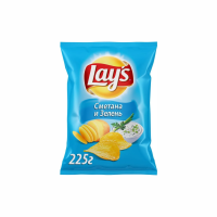 Чипсы LAYS Сметана и зелень 225г м/у