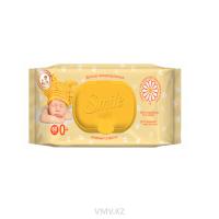 Салфетки SMILE Влажные Экстракт ромашки Алоэ и витаминный комплекс 60шт м/у
