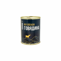 Говядина СИЛА Алтайская кусковая в собственном соку 340г ж/б