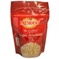 Творог PRESIDENT Домашний 9% 350г м/у